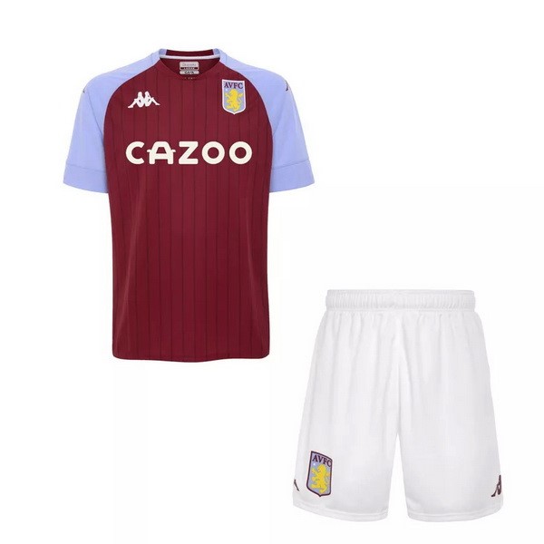 Camiseta Aston Villa Primera Equipación Niños 2020-2021 Rojo